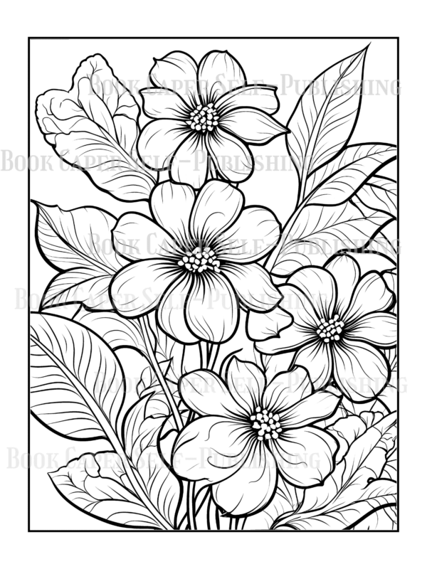 Wildflower Dreams Coloring Book: For Seniors, Women, Men, Girls and Boys