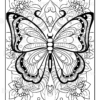 Mandala Butterflies Coloring Book: Anti-Stress, Anxiety, and Relaxation For Adults and Teens