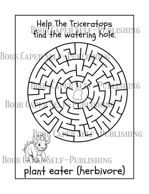 Dinosaurs Coloring Book With Mazes & Drawing Pages, A Fun and Educational Coloring Book for Kids