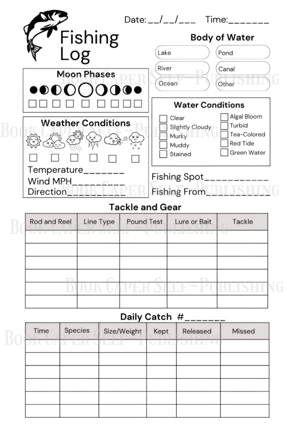 Gone Fishing: A Fisherman's Log, Your Comprehensive Journal