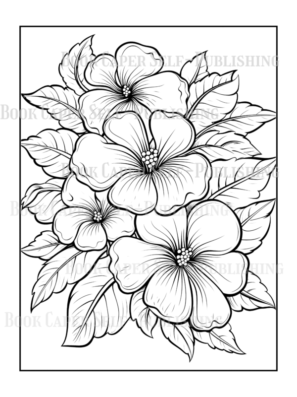 Wildflower Dreams Coloring Book: For Seniors, Women, Men, Girls and Boys