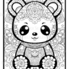 Mandala Panda Coloring Book: Relaxation and Stress Relief for Adults and Teens