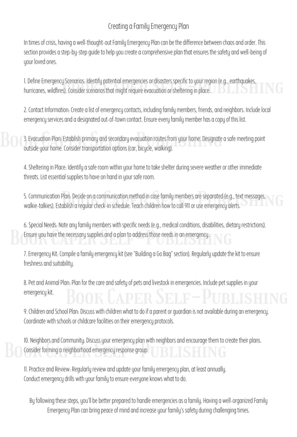 Survival Blueprint: A LogBook for Documenting Apocalypse Preparedness Strategies
