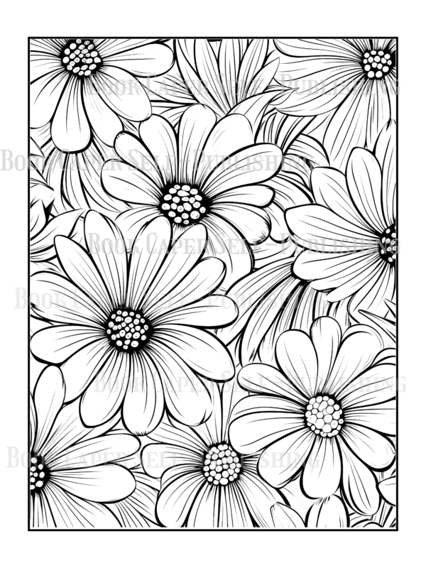 Wildflower Dreams Coloring Book: For Seniors, Women, Men, Girls and Boys
