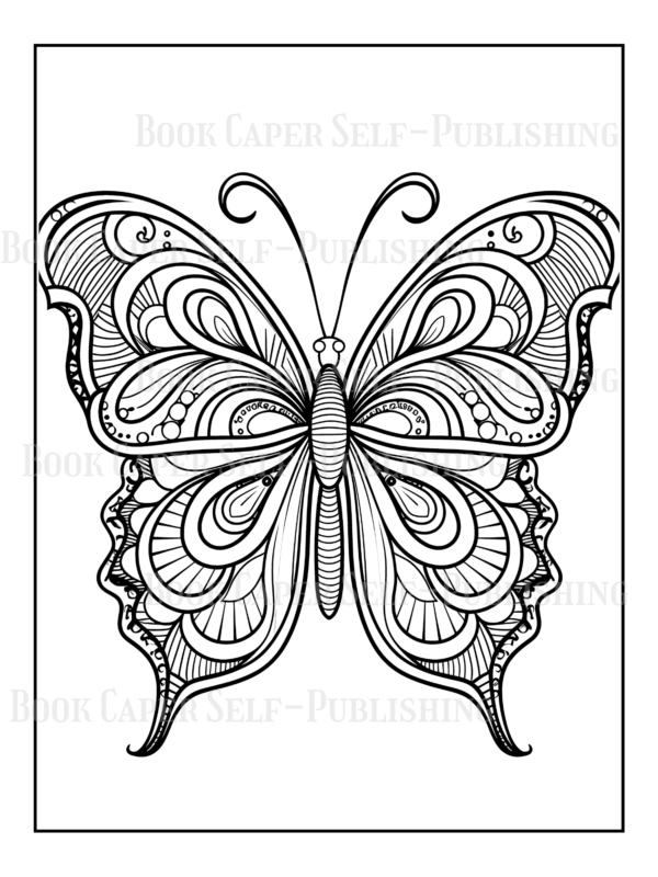 Mandala Butterflies Coloring Book: Anti-Stress, Anxiety, and Relaxation For Adults and Teens