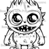 Monster Realm Coloring Book: From Kids to Adults, Fun Coloring for All