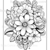 Wildflower Dreams Coloring Book: For Seniors, Women, Men, Girls and Boys