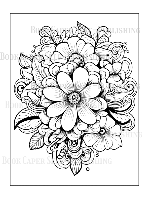 Wildflower Dreams Coloring Book: For Seniors, Women, Men, Girls and Boys
