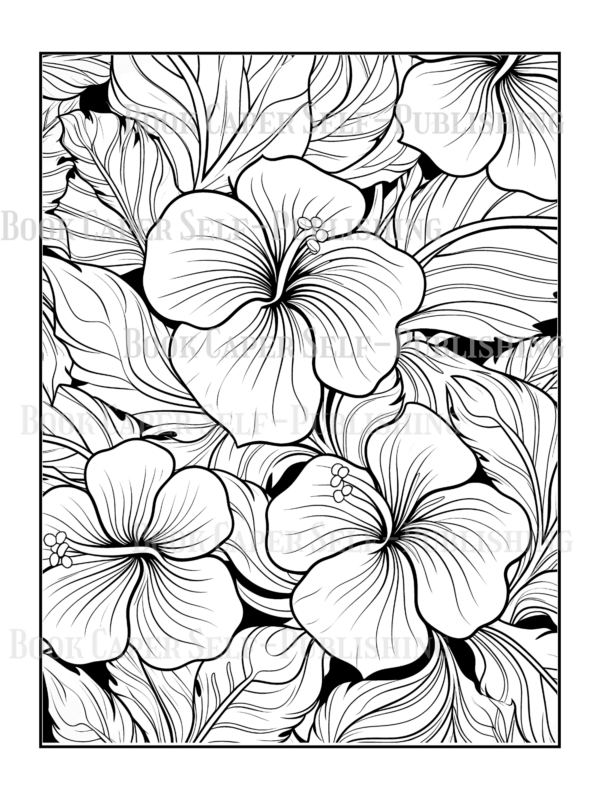 Wildflower Dreams Coloring Book: For Seniors, Women, Men, Girls and Boys