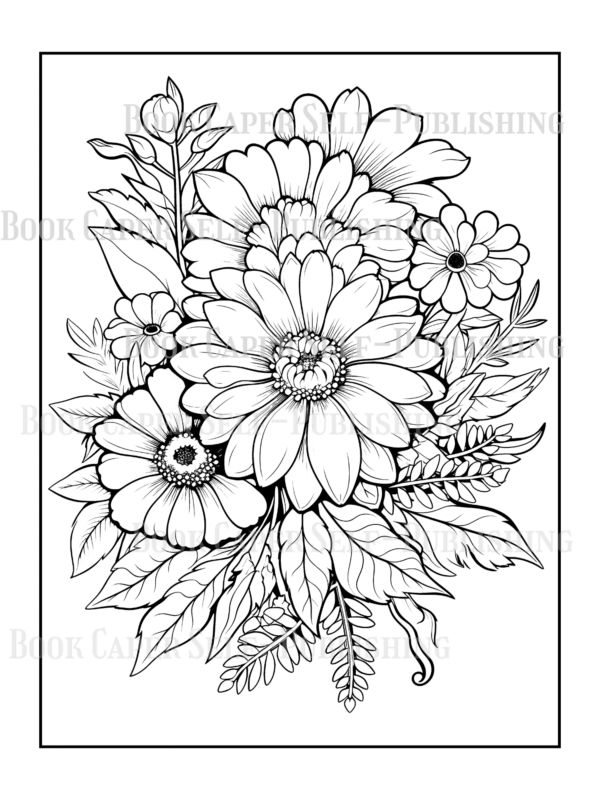 Wildflower Dreams Coloring Book: For Seniors, Women, Men, Girls and Boys
