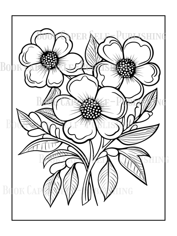 Wildflower Dreams Coloring Book: For Seniors, Women, Men, Girls and Boys