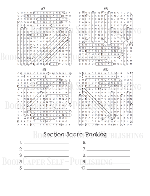 Mindful Tranquility: 100 Soothing and Serene Word Search Puzzles