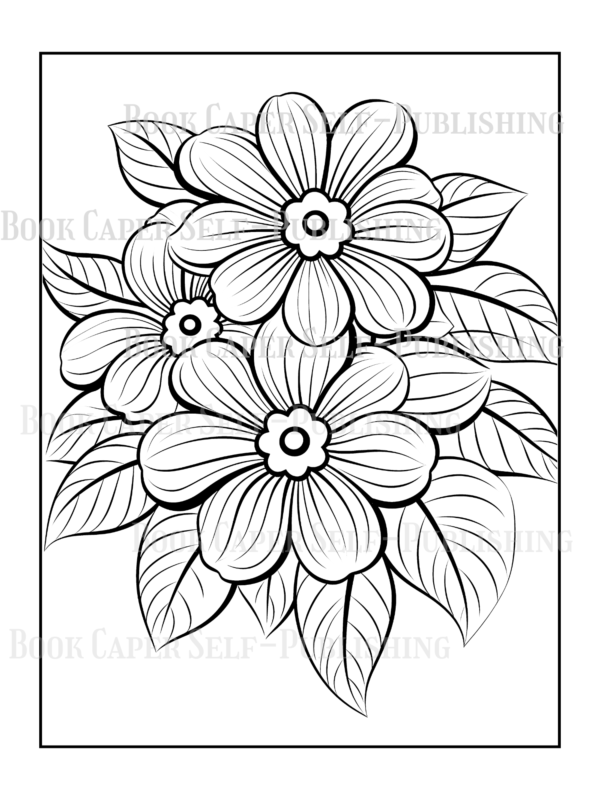 Wildflower Dreams Coloring Book: For Seniors, Women, Men, Girls and Boys