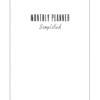 2 Year Monthly Planner Simplified: Large Size