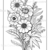 Wildflower Dreams Coloring Book: For Seniors, Women, Men, Girls and Boys