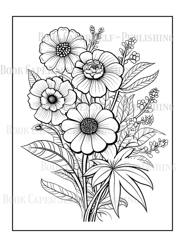 Wildflower Dreams Coloring Book: For Seniors, Women, Men, Girls and Boys