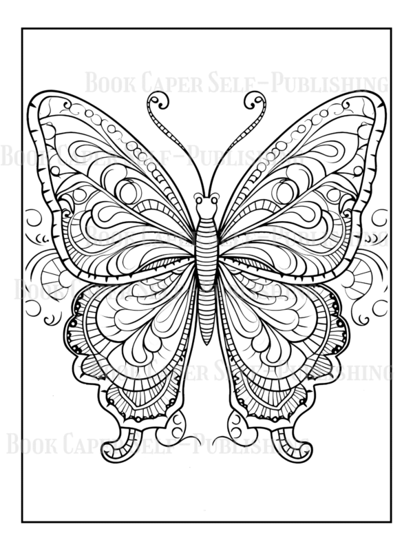 Mandala Butterflies Coloring Book: Anti-Stress, Anxiety, and Relaxation For Adults and Teens