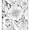 Wildflower Dreams Coloring Book: For Seniors, Women, Men, Girls and Boys