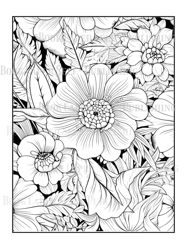 Wildflower Dreams Coloring Book: For Seniors, Women, Men, Girls and Boys