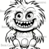 Monster Realm Coloring Book: From Kids to Adults, Fun Coloring for All