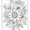 Wildflower Dreams Coloring Book: For Seniors, Women, Men, Girls and Boys