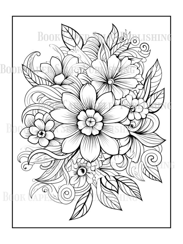 Wildflower Dreams Coloring Book: For Seniors, Women, Men, Girls and Boys