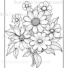 Wildflower Dreams Coloring Book: For Seniors, Women, Men, Girls and Boys