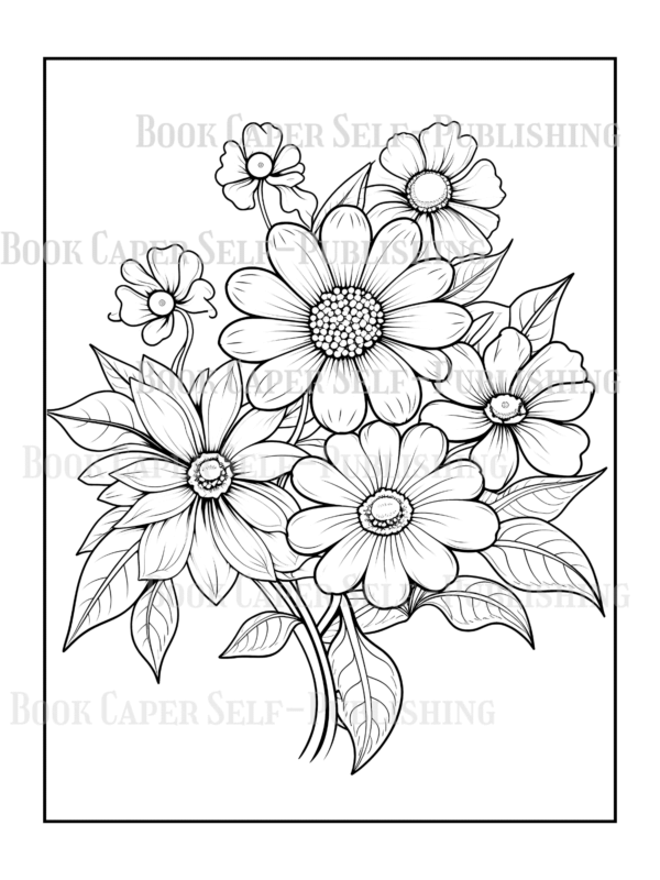 Wildflower Dreams Coloring Book: For Seniors, Women, Men, Girls and Boys