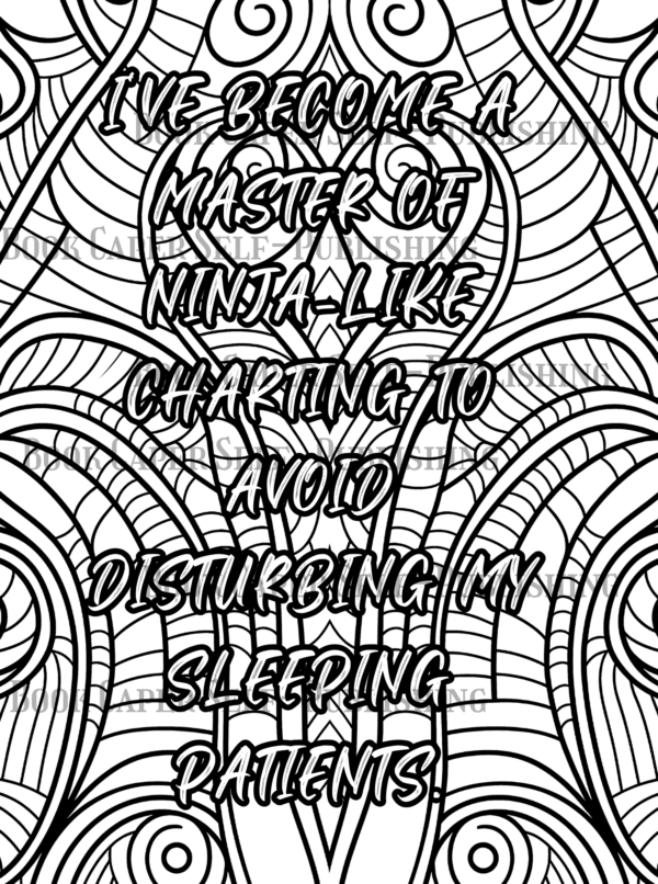 Funny Behind the Scrubs, Thoughts of a Nurse: Coloring Book: A Prescription for Laughter and Stress Relief for Nurses Everywhere