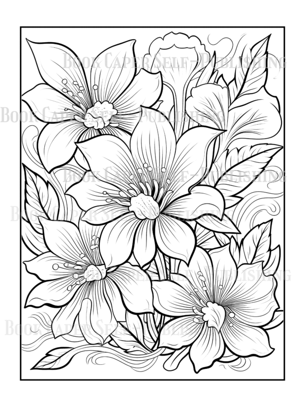 Wildflower Dreams Coloring Book: For Seniors, Women, Men, Girls and Boys