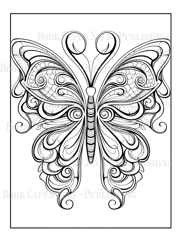 Mandala Butterflies Coloring Book: Anti-Stress, Anxiety, and Relaxation For Adults and Teens