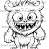 Monster Realm Coloring Book: From Kids to Adults, Fun Coloring for All