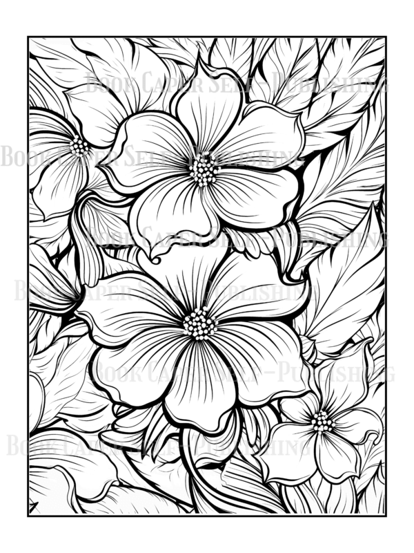 Wildflower Dreams Coloring Book: For Seniors, Women, Men, Girls and Boys