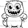 Monster Realm Coloring Book: From Kids to Adults, Fun Coloring for All