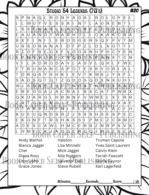 The Glory Days Word Search: 101 Puzzles Across the Decades From the 60's, 70's, 80's 90's & 00's: Captivating Word-Find For Adults and Seniors