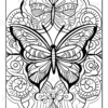 Mandala Butterflies Coloring Book: Anti-Stress, Anxiety, and Relaxation For Adults and Teens