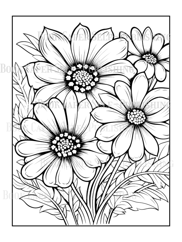 Wildflower Dreams Coloring Book: For Seniors, Women, Men, Girls and Boys