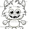 Monster Realm Coloring Book: From Kids to Adults, Fun Coloring for All