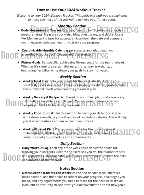 2024 Fit & Fearless: The Girls' 13 Week Comprehensive Workout & Food Planner with Tracker