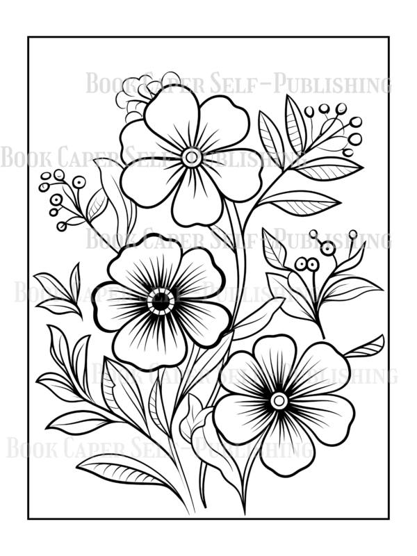 Wildflower Dreams Coloring Book: For Seniors, Women, Men, Girls and Boys