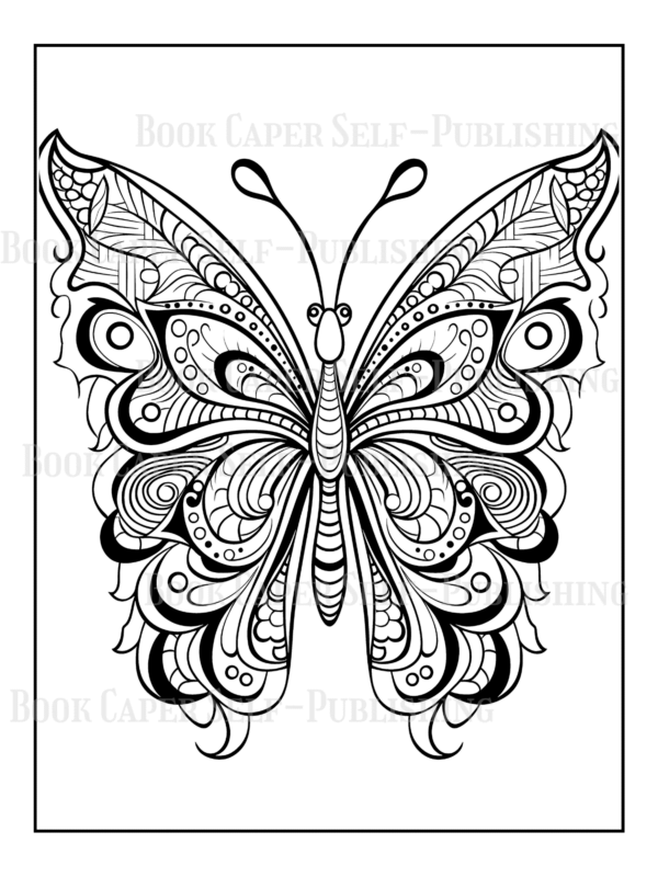 Mandala Butterflies Coloring Book: Anti-Stress, Anxiety, and Relaxation For Adults and Teens