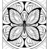 Mandala Butterflies Coloring Book: Anti-Stress, Anxiety, and Relaxation For Adults and Teens