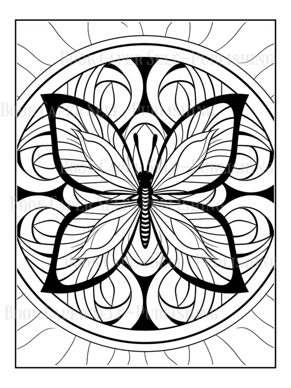 Mandala Butterflies Coloring Book: Anti-Stress, Anxiety, and Relaxation For Adults and Teens