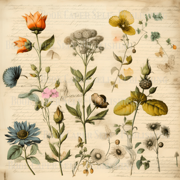Botanical Scrapbook Paper Bundle