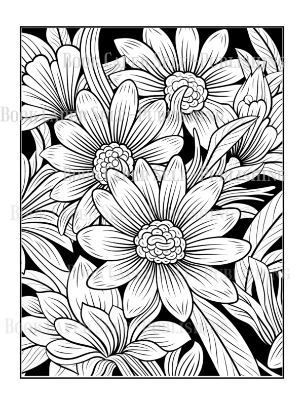 Wildflower Dreams Coloring Book: For Seniors, Women, Men, Girls and Boys