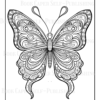 Mandala Butterflies Coloring Book: Anti-Stress, Anxiety, and Relaxation For Adults and Teens