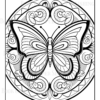 Mandala Butterflies Coloring Book: Anti-Stress, Anxiety, and Relaxation For Adults and Teens