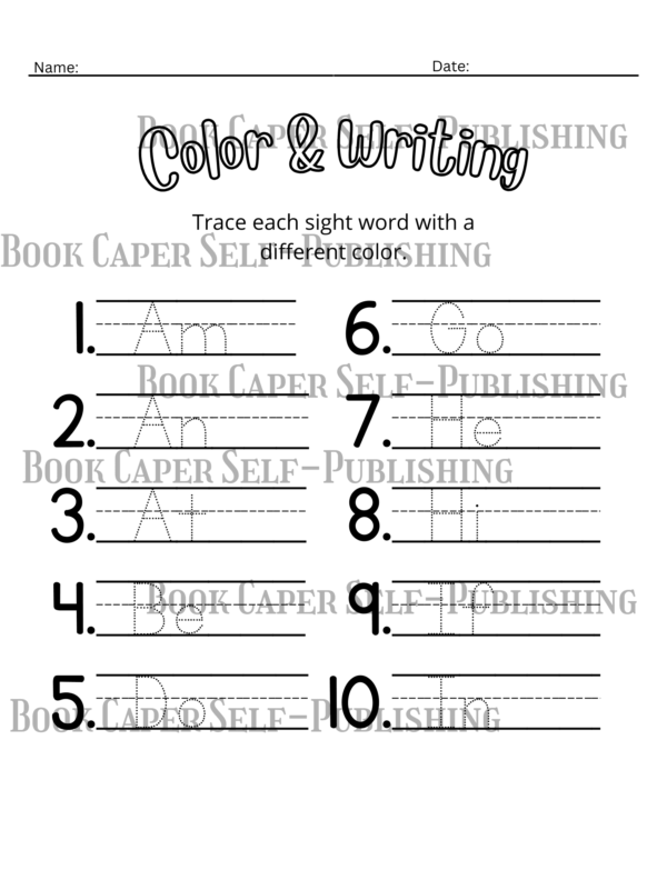 Alphabet and Number Tracing Activity Workbook for Kids, Tracing, Matching, Writing and Coloring