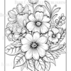 Wildflower Dreams Coloring Book: For Seniors, Women, Men, Girls and Boys