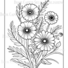 Wildflower Dreams Coloring Book: For Seniors, Women, Men, Girls and Boys